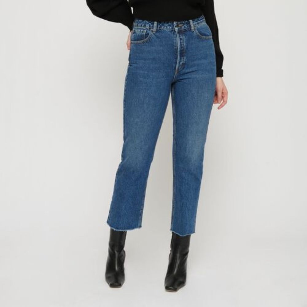 Dynamite Wishful Blue ETHOS | Gisele Straight Ultra High Waist Jeans (Size 32)